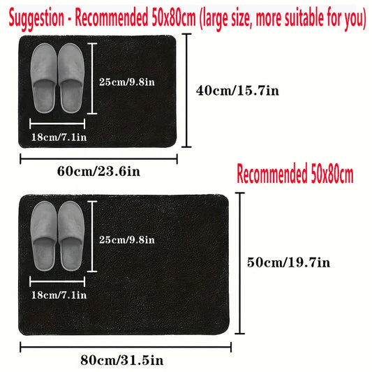 Bathroom Mat - Quick Drying, Non-Slip