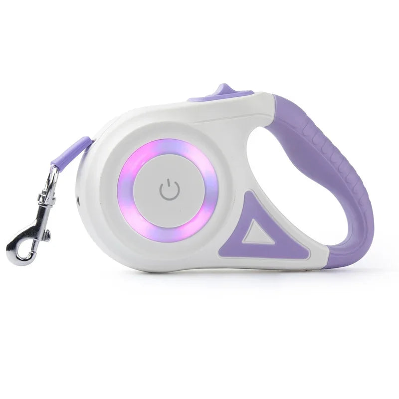 Retractable Dog Leash with Led Flashlight