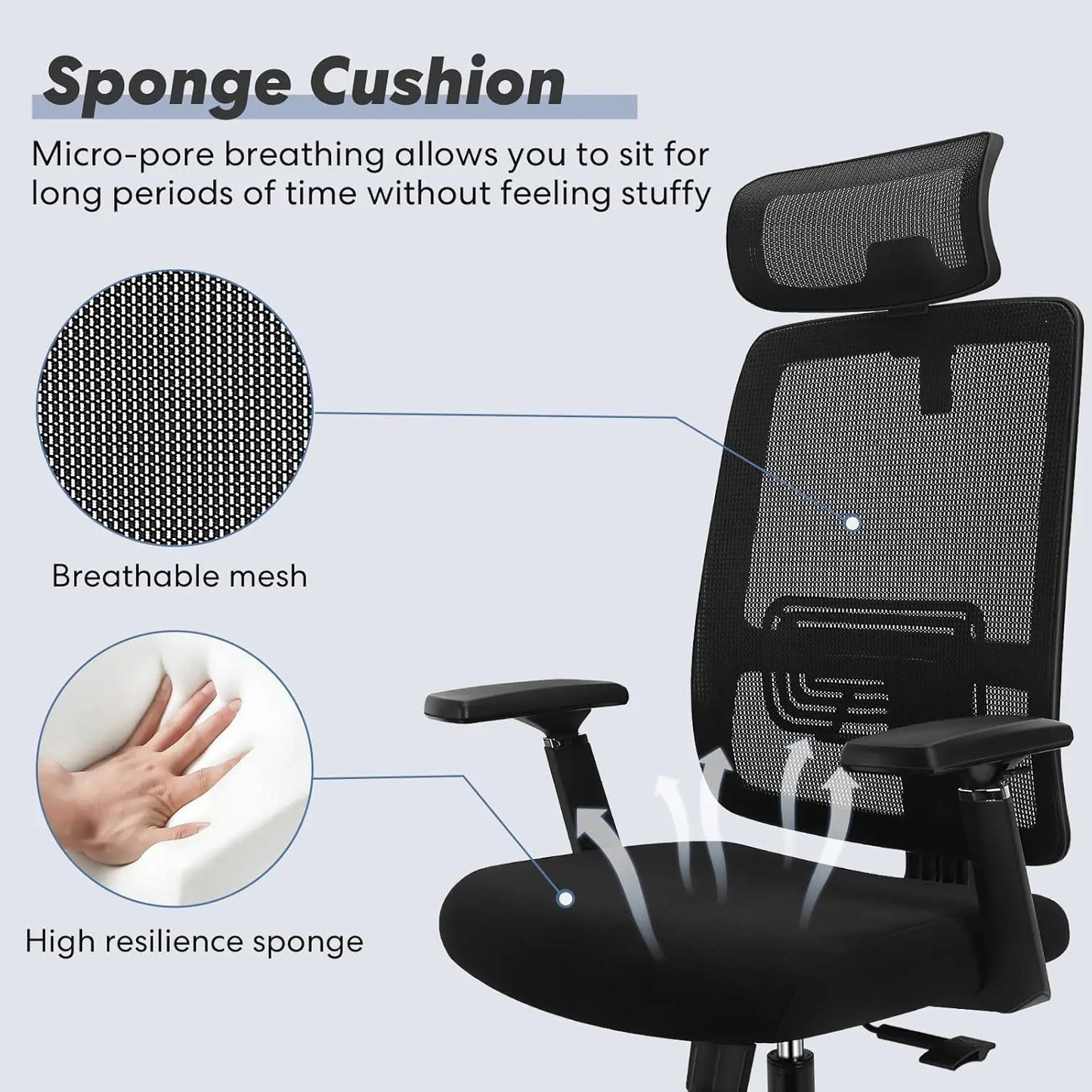 Adjustable Lumbar Support Office Chair