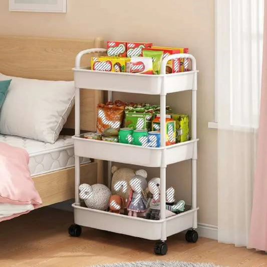 3-4 Tier Multi-Functional Rolling Storage Cart