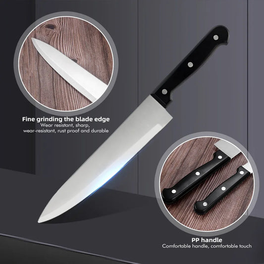 15pcs Chef Set Stainless Steel Kitchen Knives