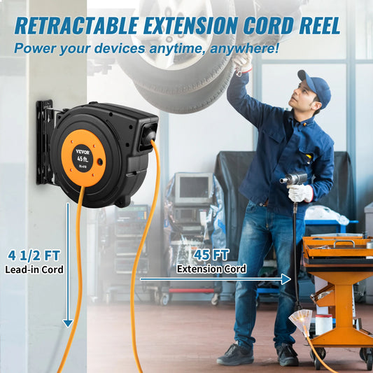 Retractable Extension Cord Reel