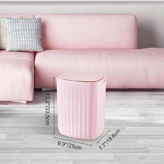 Motion Sensor Trash Can with Lid, Pink