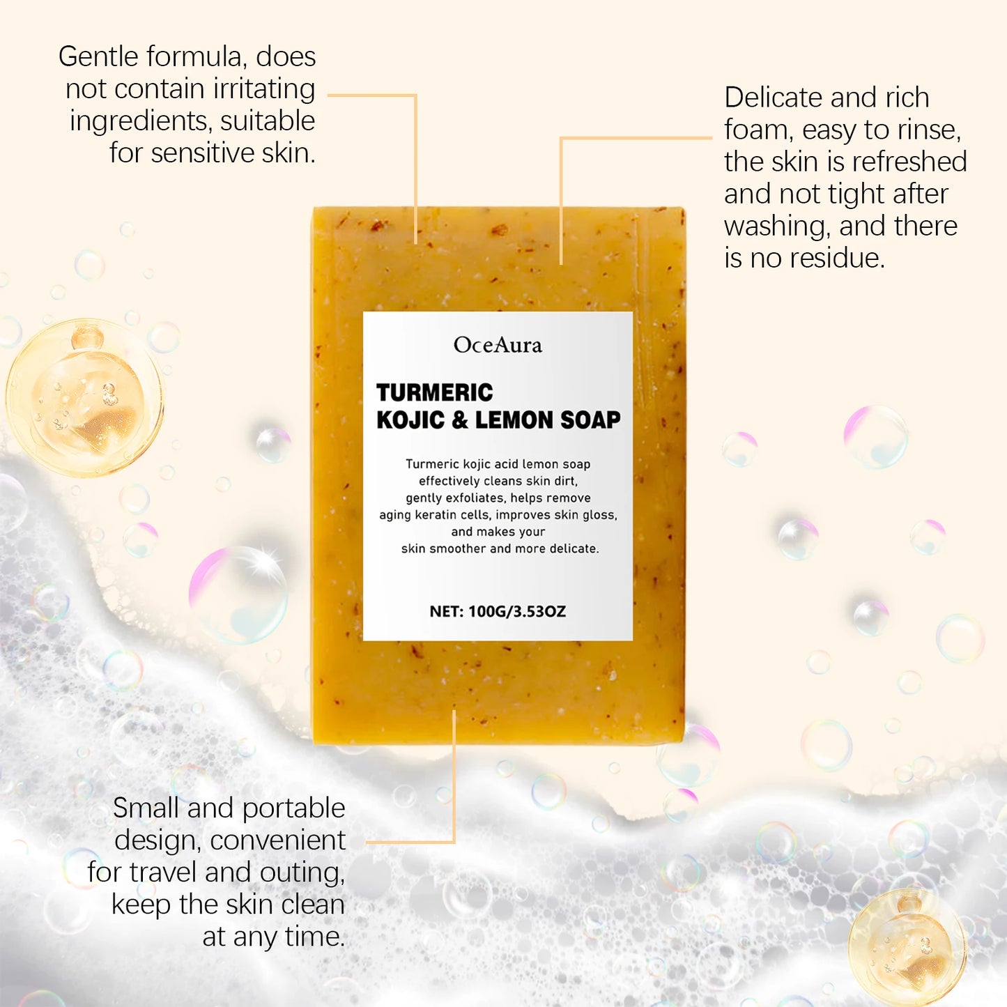 Turmeric Lemon Soap Bar