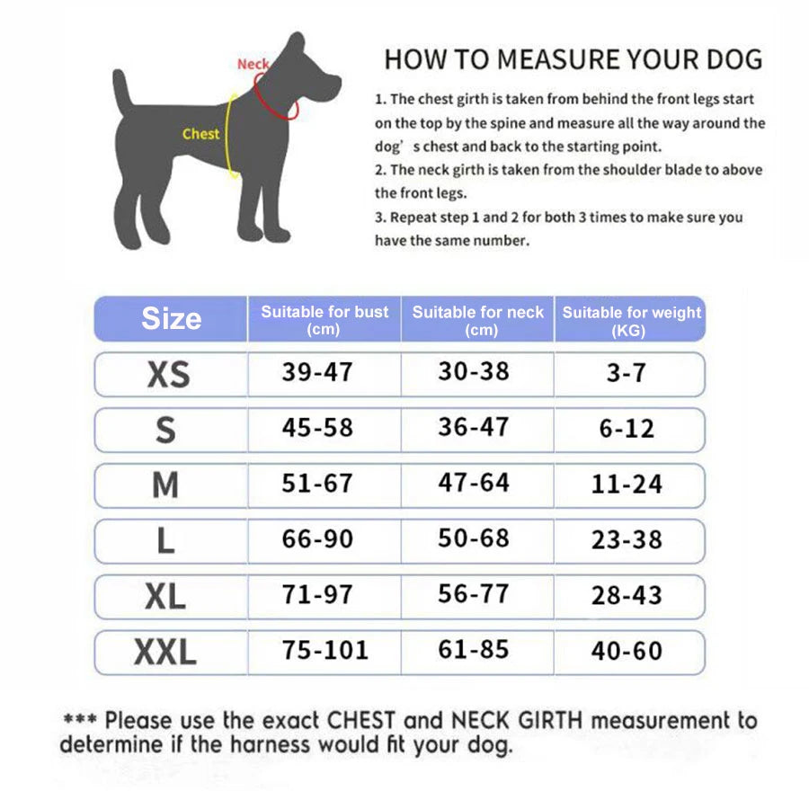 Dog Harness NO PULL, Reflective & Adjustable