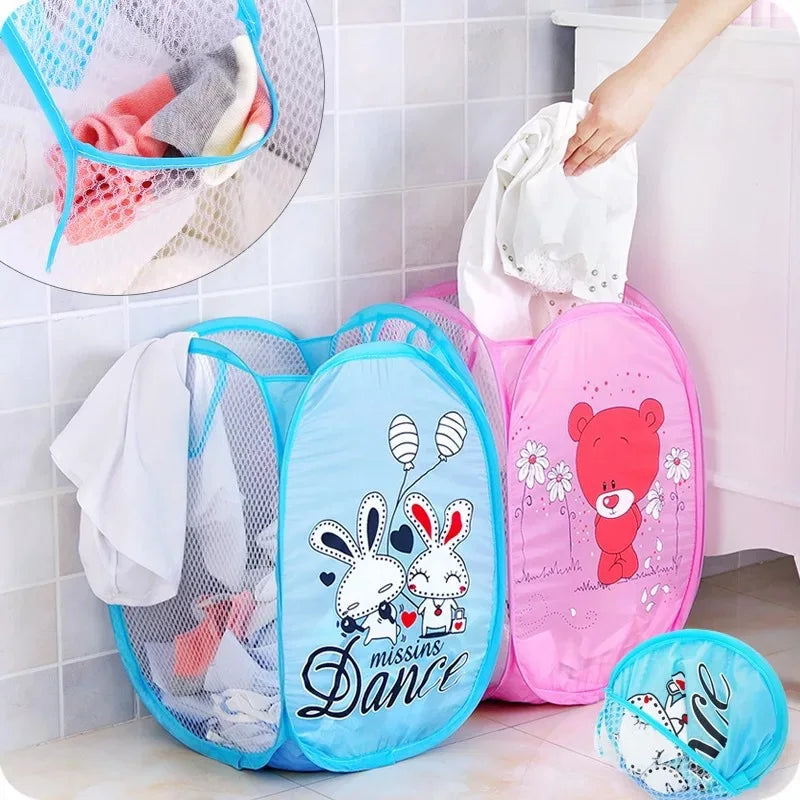 Folding Dirty Laundry Sorting Basket