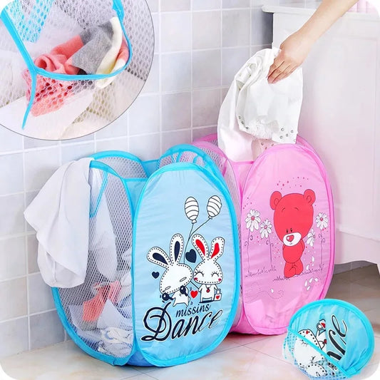Folding Dirty Laundry Sorting Basket