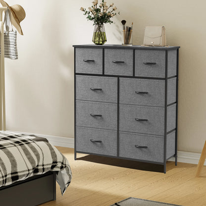 9 Drawer Fabric Dresser