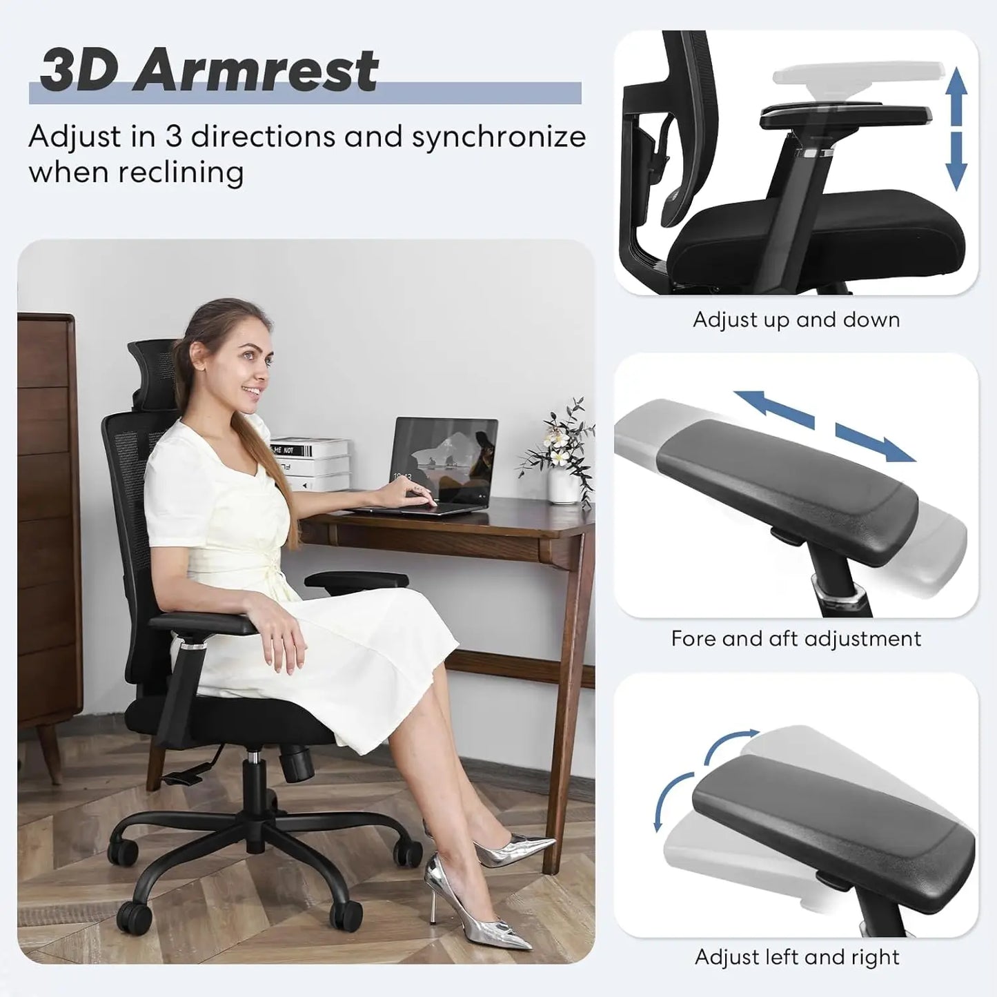 Adjustable Lumbar Support Office Chair