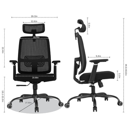 Adjustable Lumbar Support Office Chair