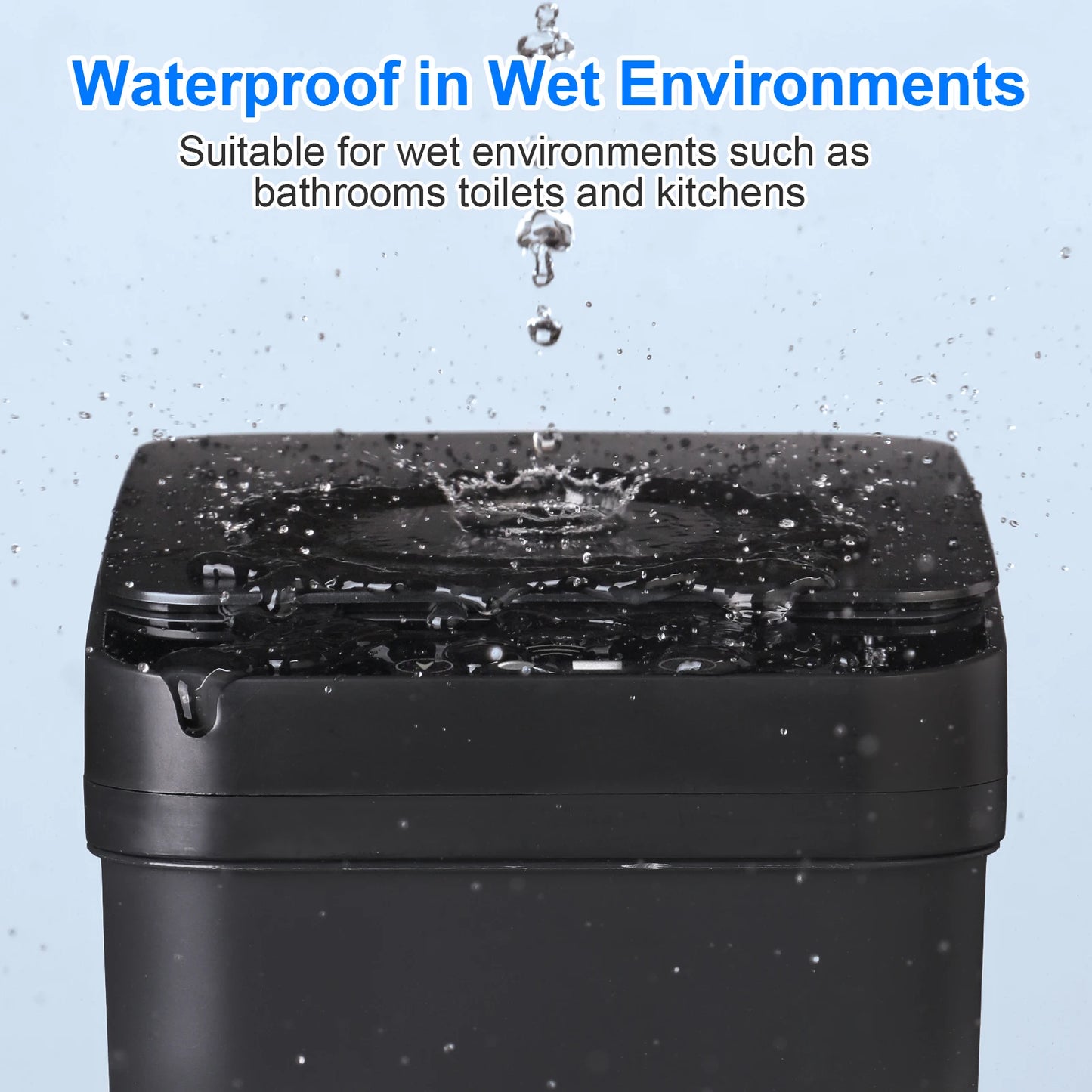 2 Pack Bathroom Automatic Trash Can