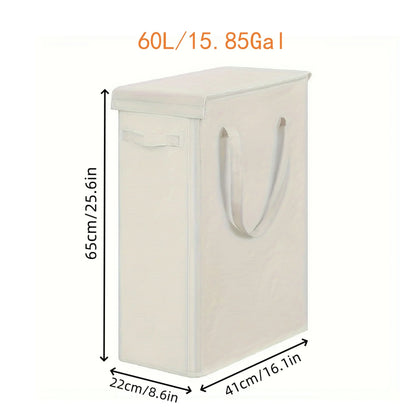 Laundry Basket with Wheels and Lid