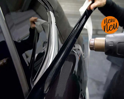 Glossy Black Vinyl Wrap Stripes