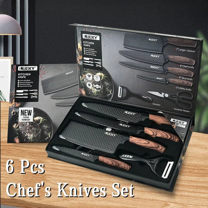 Stainless Steel Knife, 6-Piece Kitchen Tool Set