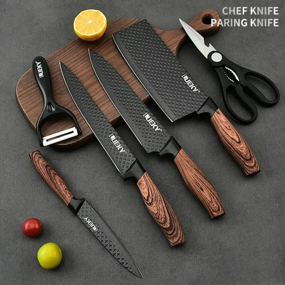 Stainless Steel Knife, 6-Piece Kitchen Tool Set