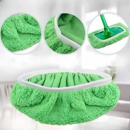 12 Piece Washable Green Mop Cloth