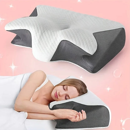 2 in 1 Contoured Ergonomic Neck Pillow