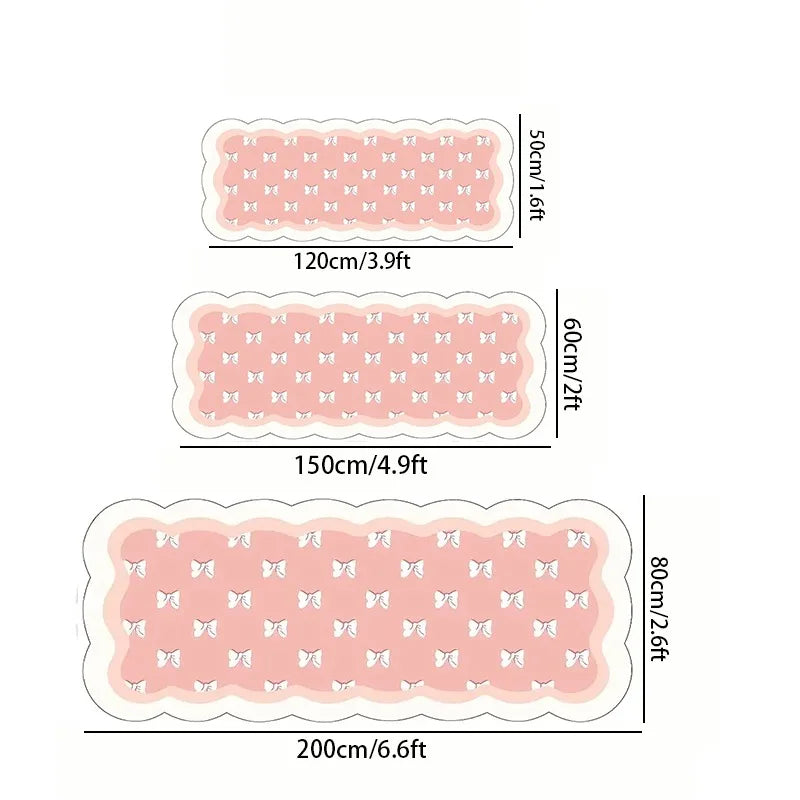 Pink Heart Carpet, Girl's Room Decoration