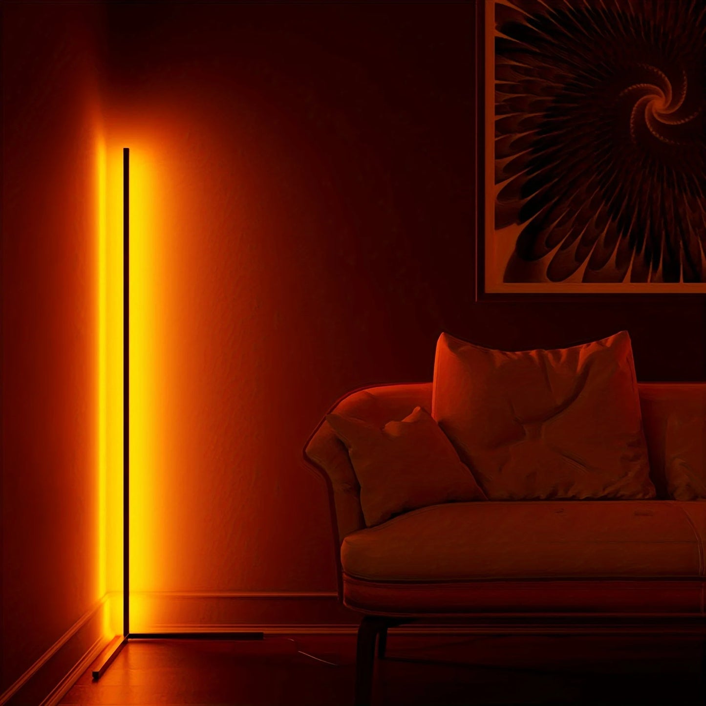 Corner Floor Lamp, 60-Inch LED