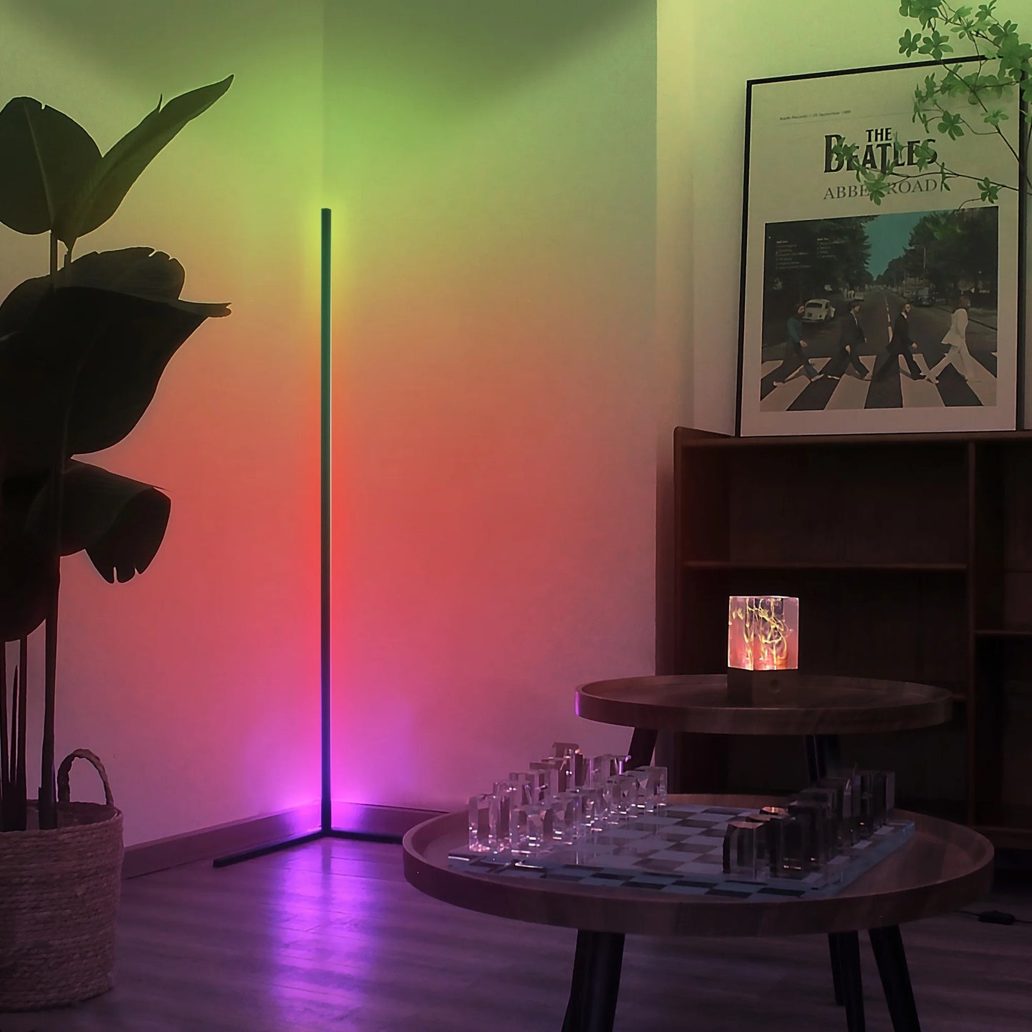 Corner Floor Lamp, 60-Inch LED