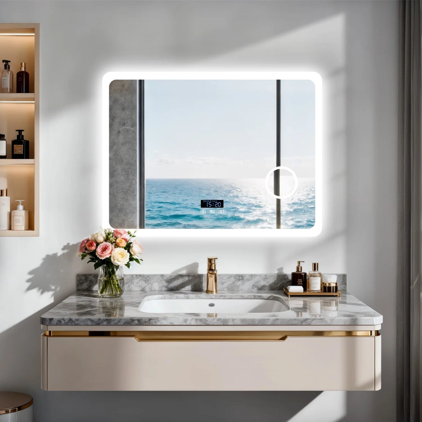 LED Bluetooth Bathroom Mirror