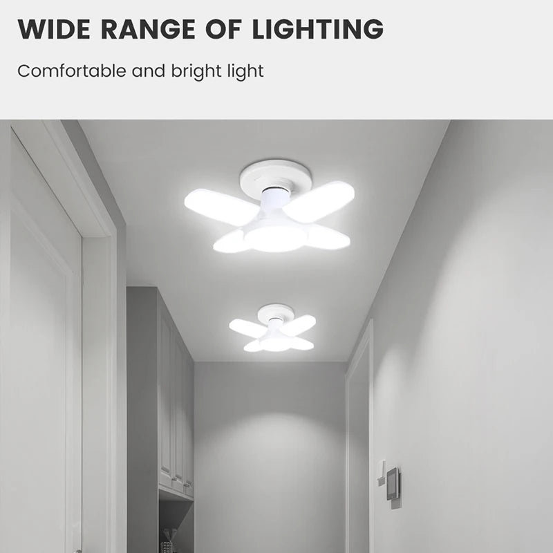 E27 Fan Shape Foldable 28W LED Bulb