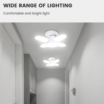 E27 Fan Shape Foldable 28W LED Bulb