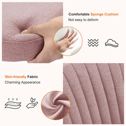 Armless Cute Vanity Swivel Chair