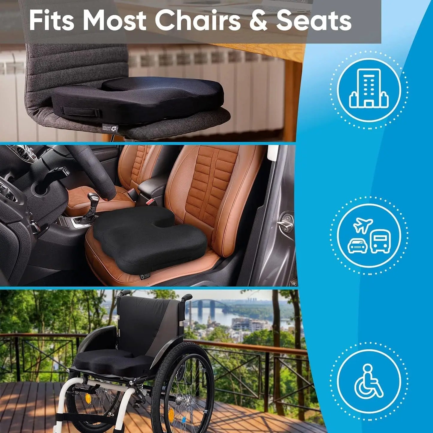 Travel Seat Cushion Memory Foam