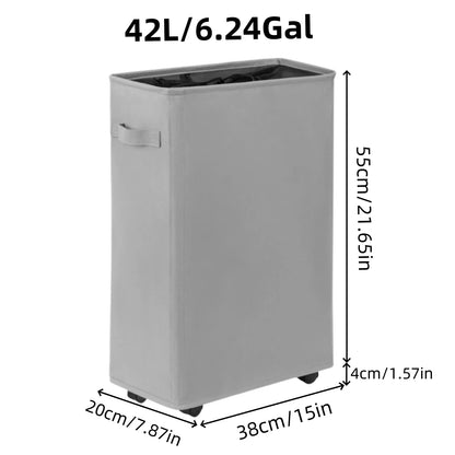 Laundry Basket with Wheels and Lid