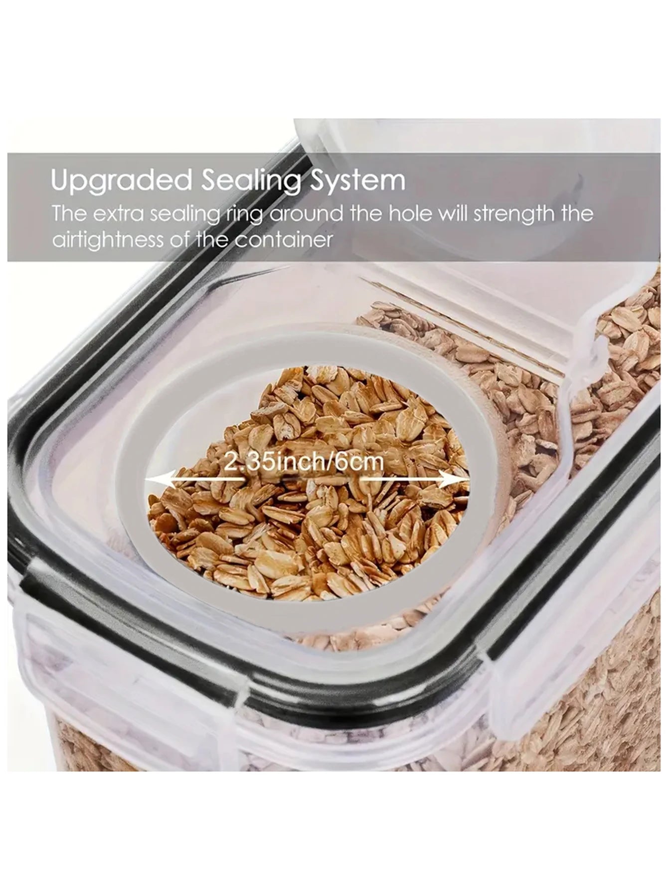 Large Food Storage Containers W/Lids 4pc Set