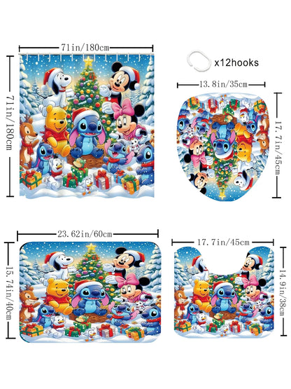 Disney Stitch Bathroom 4pc. Set