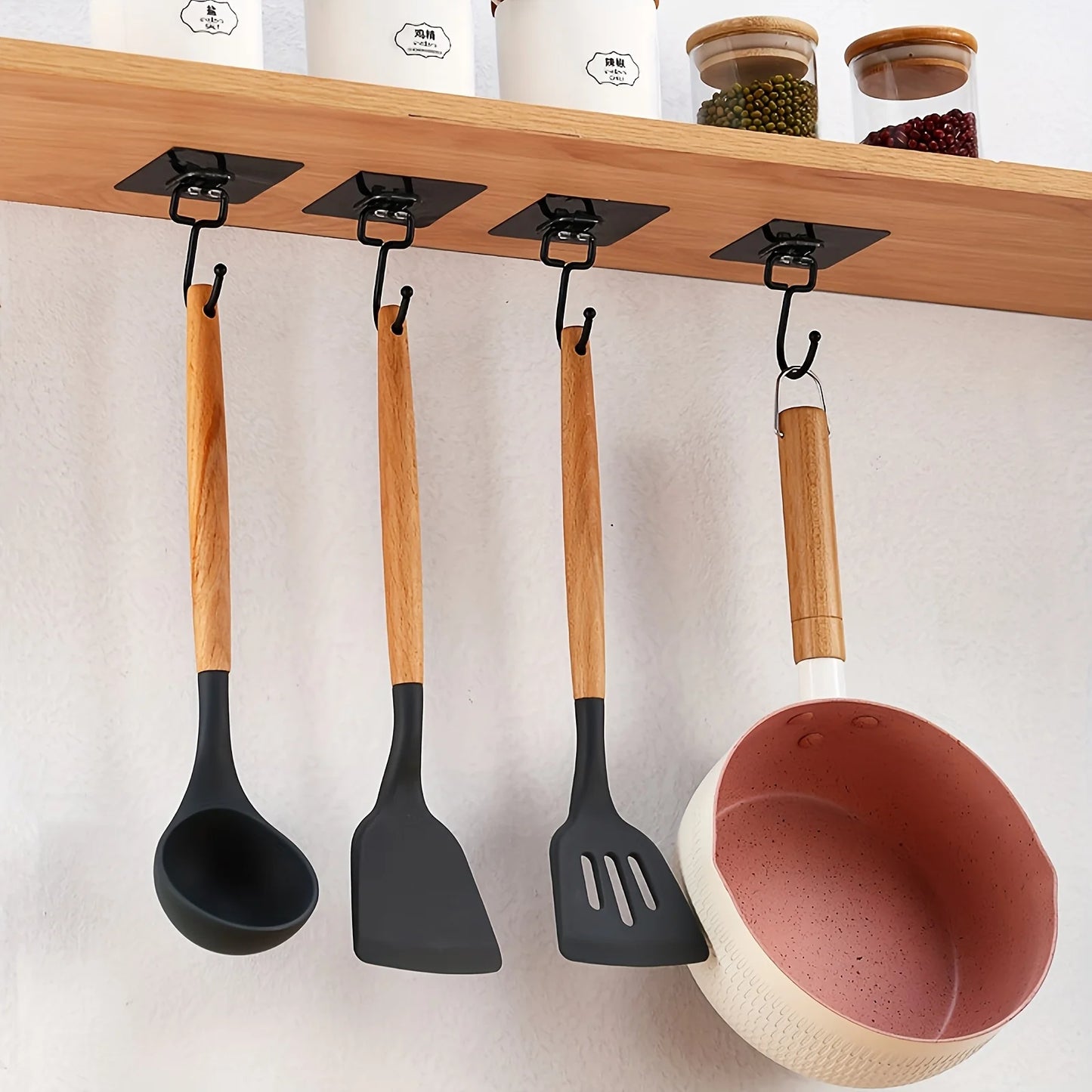 Heavy Duty Wall Hooks - Self Adhesive Multi-Purpose