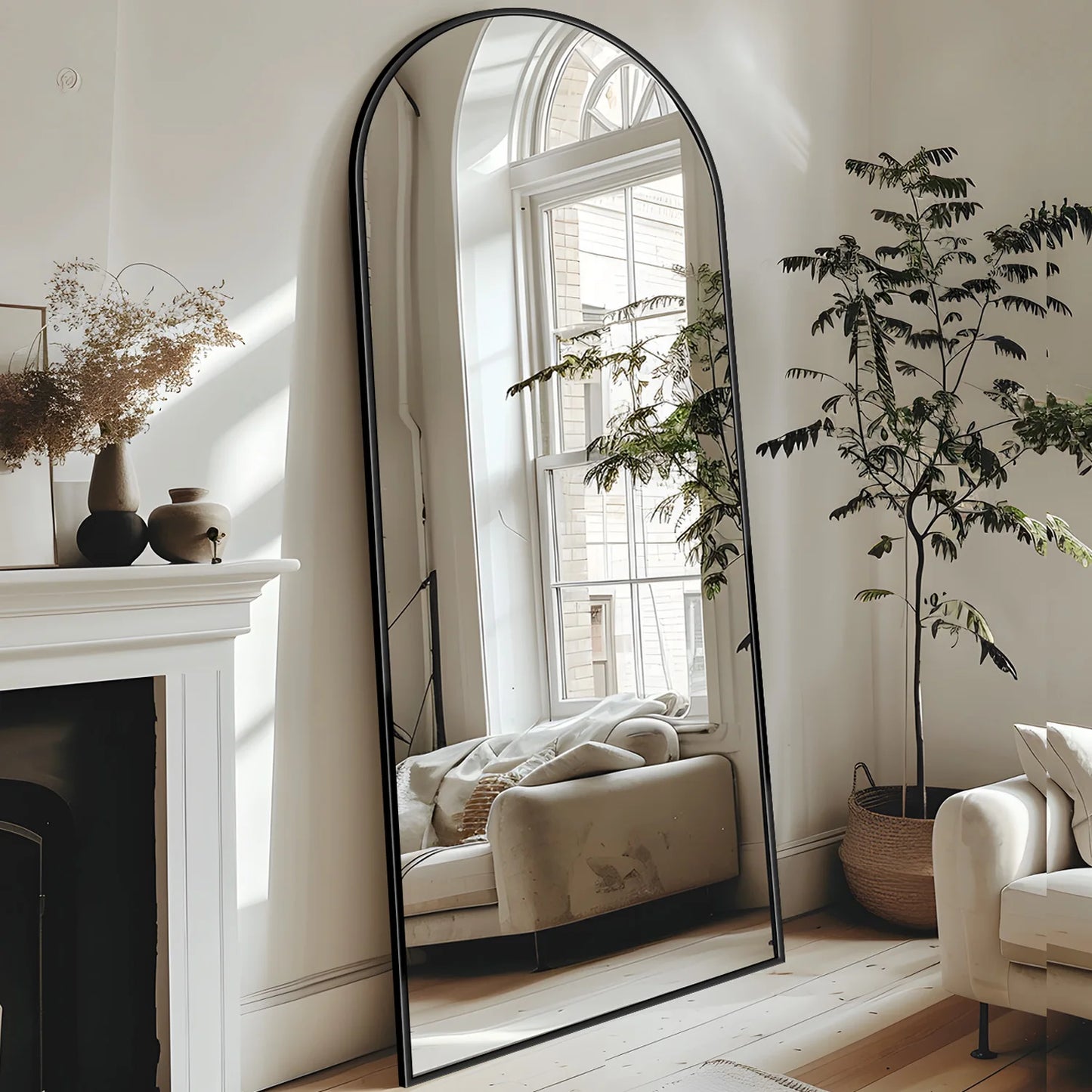 Full Length, 58"x18" Oversized Floor Mirror
