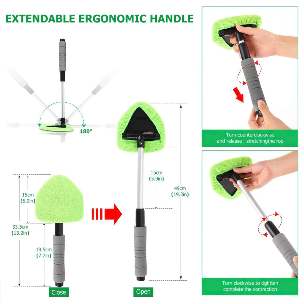 Telescopic Car Windshield Cleaning Brush Set