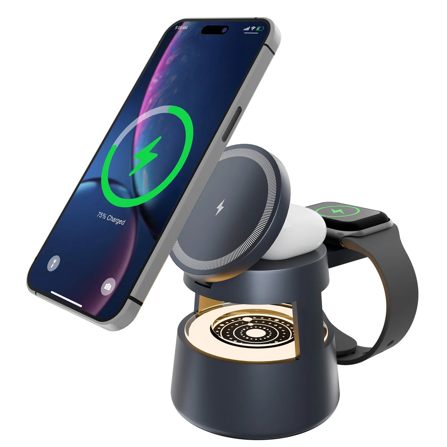 4 in 1 Magnetic Wireless Charger Fast Charging Station