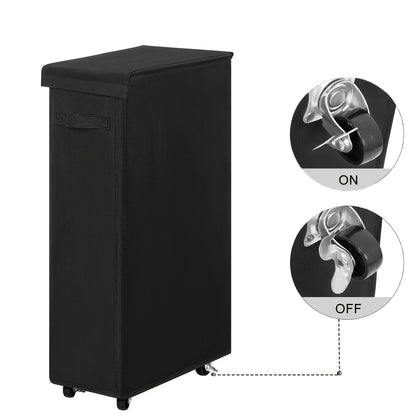 Laundry Basket with Wheels and Lid