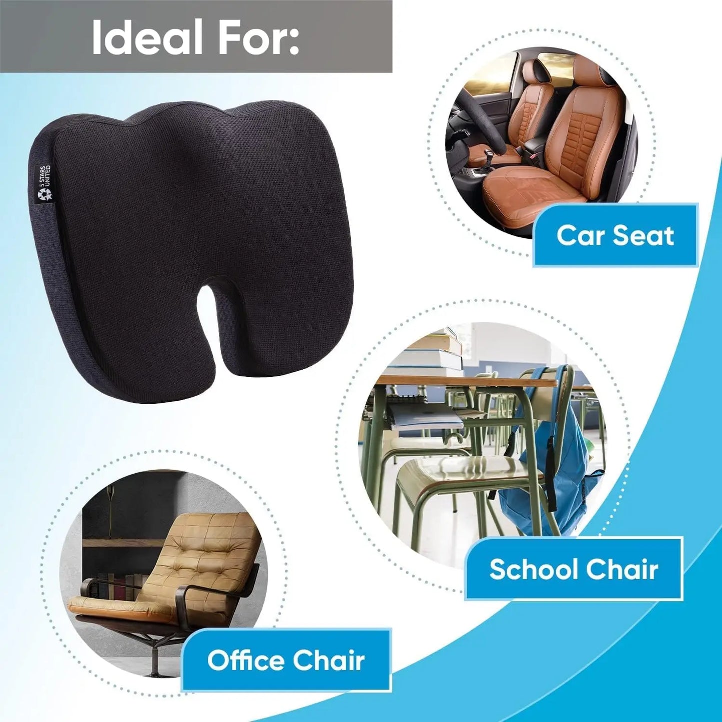 Travel Seat Cushion Memory Foam