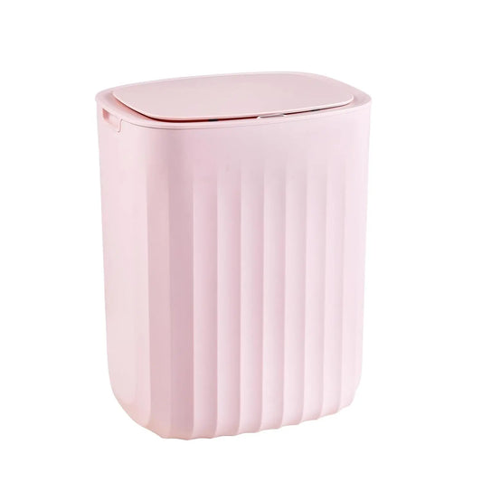 Motion Sensor Trash Can with Lid, Pink