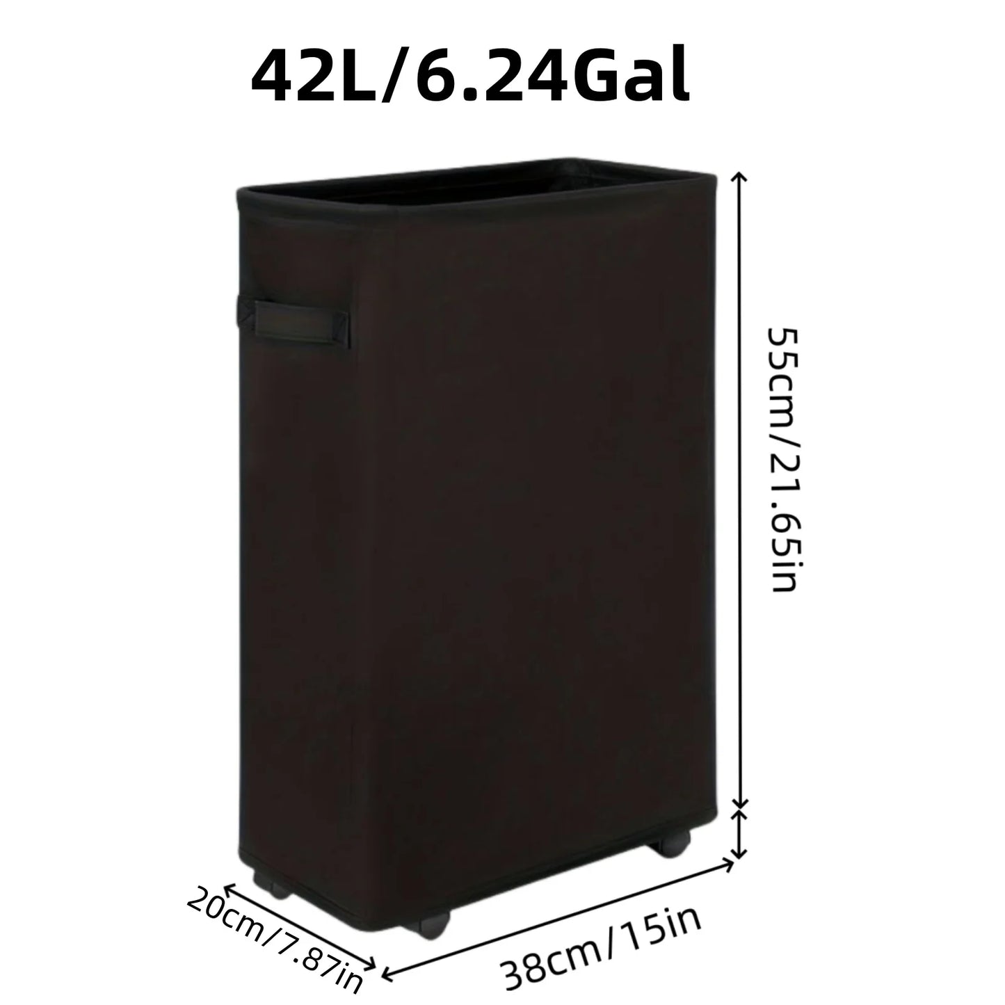Laundry Basket with Wheels and Lid