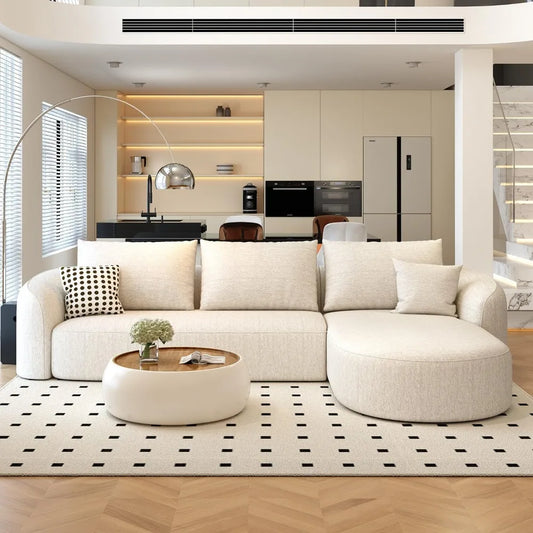 Sectional Luxury Modern Curved Back Sofa