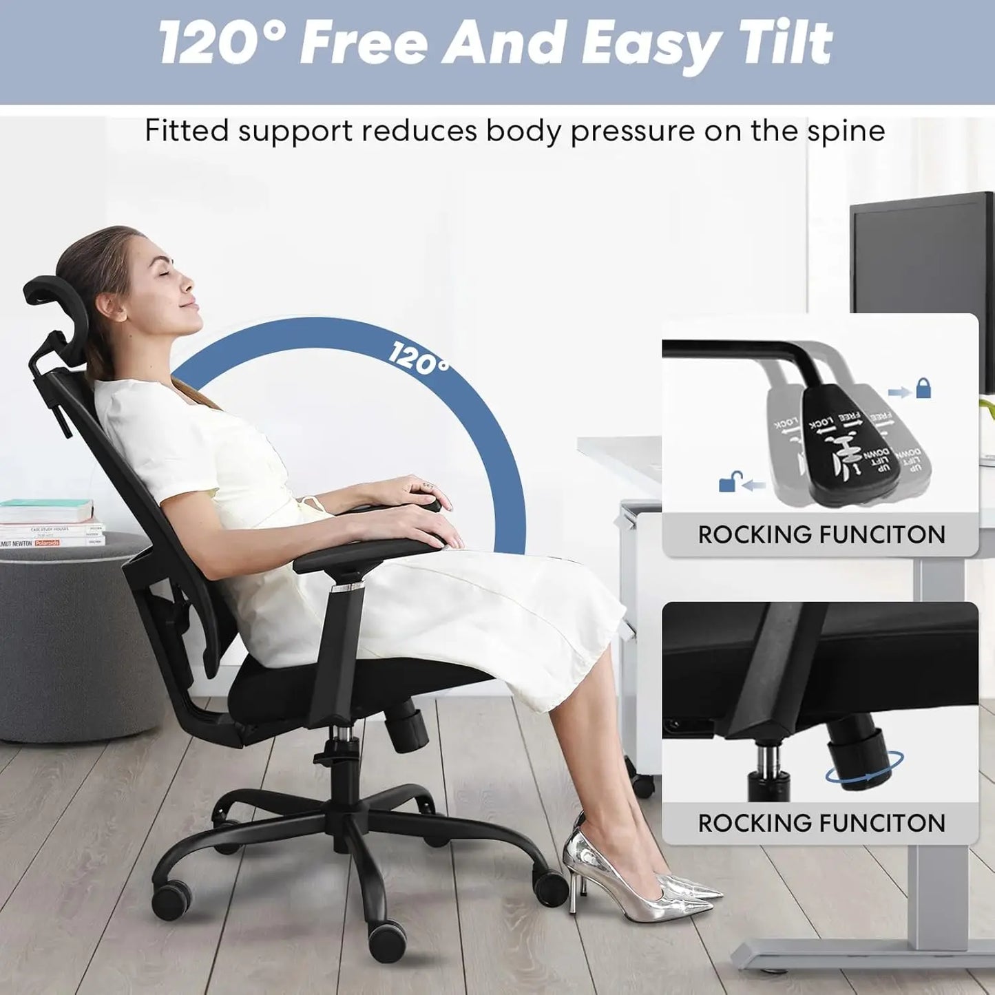 Adjustable Lumbar Support Office Chair