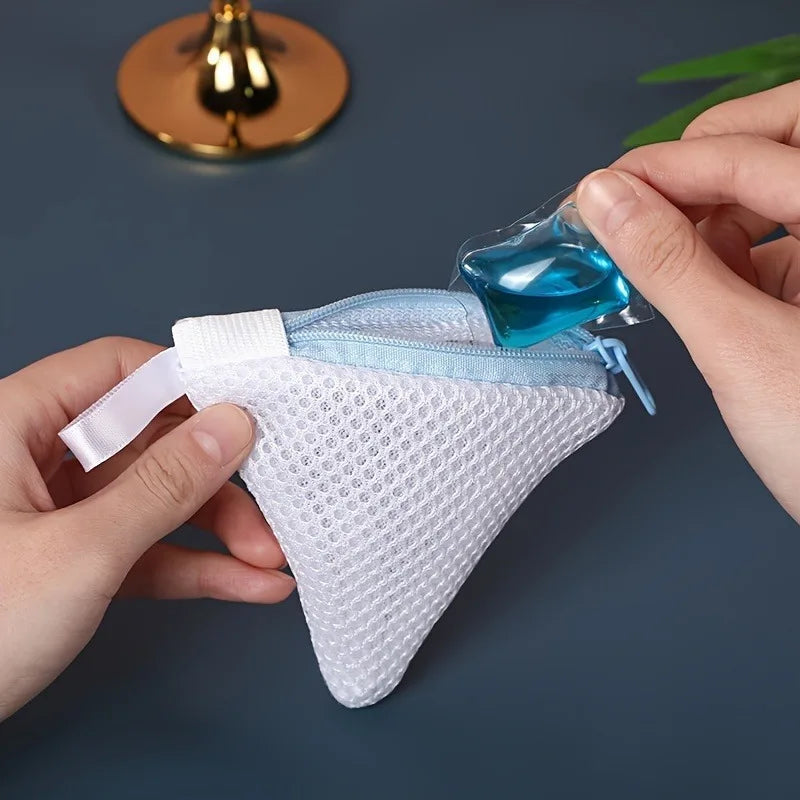 Laundry Sock & Small Item Storage Bags with Zipper Closure