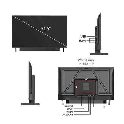KONKA 32" Smart TV, Powered By SAMSUNG