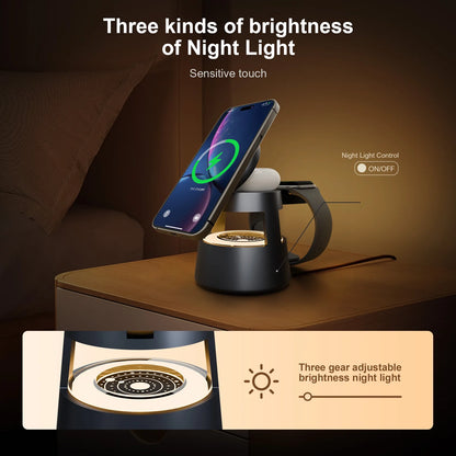 4 in 1 Magnetic Wireless Charger Fast Charging Station