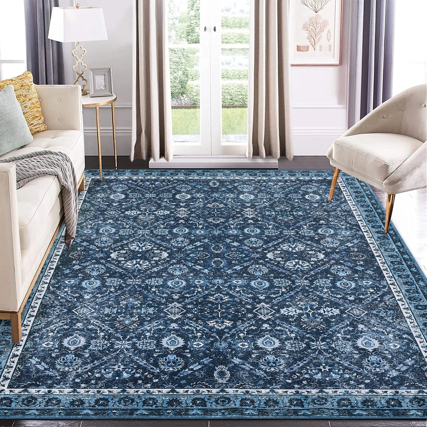 Non-Slip Rug for Living Room