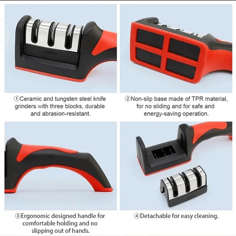 4-Stage Knife Sharpener Set