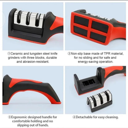 4-Stage Knife Sharpener Set