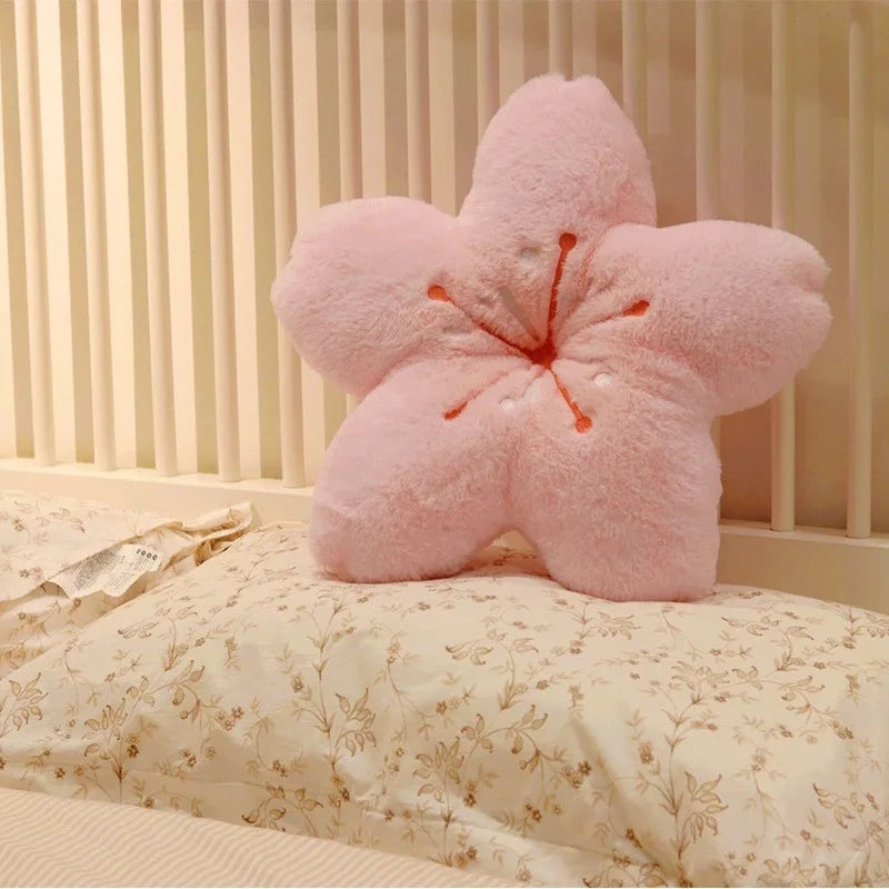 Super Soft Cherry Blossom Flower Pillow, Cute Gift for Valentine's Day