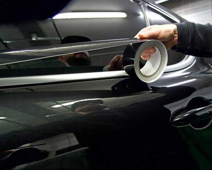 Glossy Black Vinyl Wrap Stripes